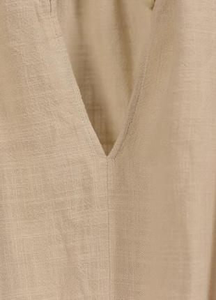 Воздушная блуза под лен с пуговицей рашкой zara5 фото