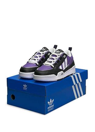 Женские кроссовки adidas originals adi2000 black white purple