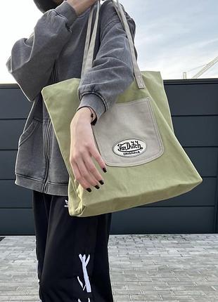 Сумка - шопер (shopper) супер якісна! бренд von dutch