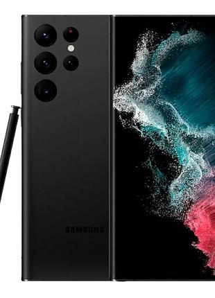 Samsung galaxy s22 ultra duos 5g sm-s908b/ds black, 8/128gb, 108+12+10/40мп, exynos 2200, 2 sim, nfc