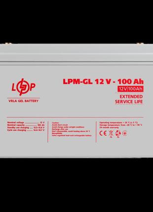 У/ц аккумулятор гелевый lpm-gl 12v - 100 ah