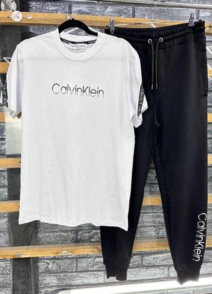 Костюм мужской calvin klein / комплект футболка + штаны