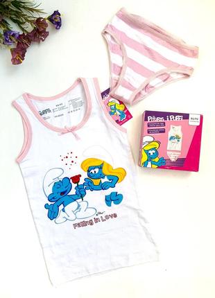 Комплект майка трусы lupilu на девочку 1-6 лет