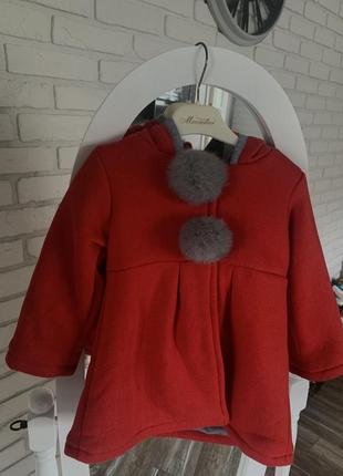 Пальто для модницы, новый р.110