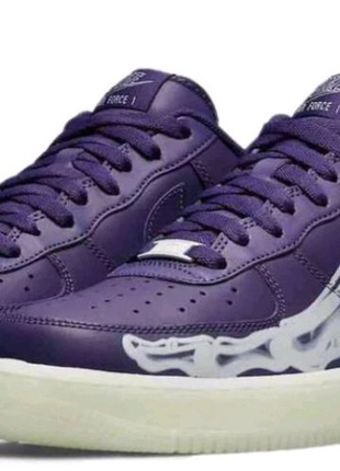 Nike air force 1 skeleton purple