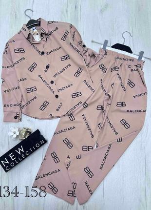 Весняно-літній костюм (сорочка+палаццо)