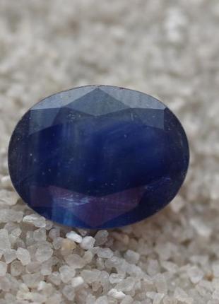 2.5 ct натуральный сапфир 10мм с красивыми линиями роста. индия вставка для кольца