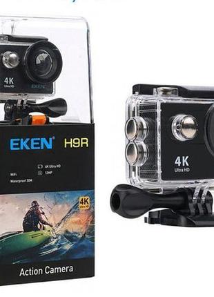 4к екшн камера eken h9 з wi-fi оригінал + кріплення (gopro, s...