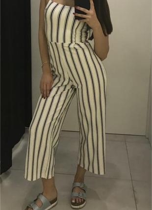 Літній комбез bershka комбінезон штани кюлоти