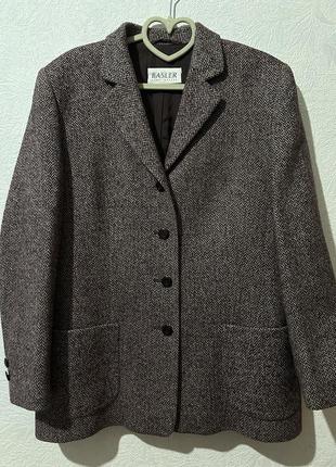 Пиджак basler 12-14 размер шерсть и шелк