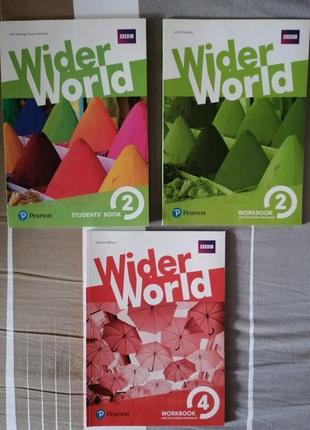 Wider world 2,3,4 англійська мова, підручник, зошит. english