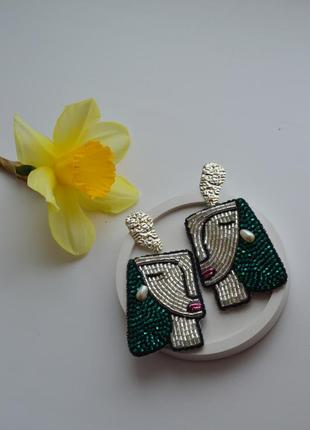 Сережки «обличчя» 2