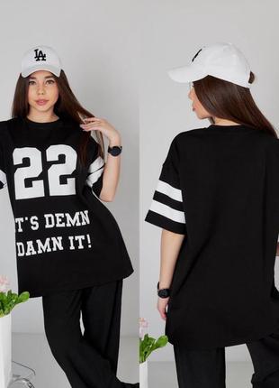 Футболка удлиненная, унисекс, оверсайз