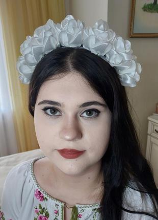 Веночек обруч ободок праздничный, ручной работы