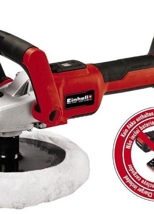 Полировальная машина аккумуляторная einhell ce-cp 18/180 li e - solo (2093320)