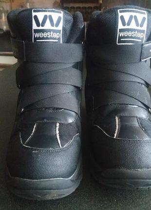 *супер теплые термоботинки weestep черные 37 размер -24 см *новые*