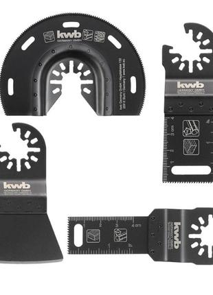 Набор насадок для фрезера 4 шт, для монтажа, kwb (708850)