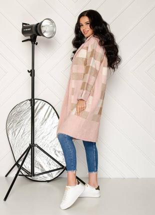 Жіноче пальто з альпаки єдиного розміру 46-525 фото