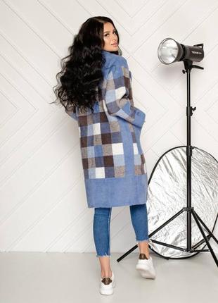 Жіноче пальто з альпаки єдиного розміру 46-5210 фото