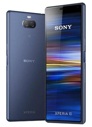 Мобільний телефон смартфон sony xperia 10 i4113 3/64gb blue ref - екран 6'', 2 sim, 2870 маг, з гарантією