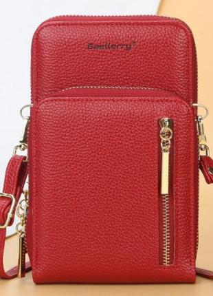 Маленька жіноча сумка гаманець на плече, міні сумочка клатч для телефону2 фото
