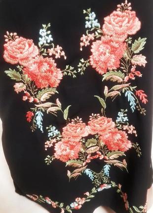 Шифонова блуза з вишивкою2 фото