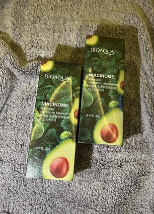 Пінка для вмивання bioaqua niacinome avocado cleanser2 фото