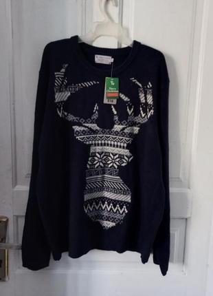 Распродажа мужской свитер джемпер с оленем3 фото