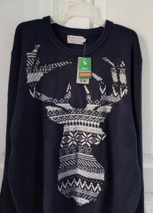 Распродажа мужской свитер джемпер с оленем4 фото