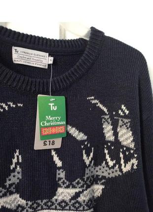 Распродажа мужской свитер джемпер с оленем8 фото