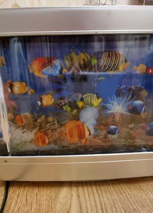 Нічник рибки светиььник акваріум з рибками2 фото