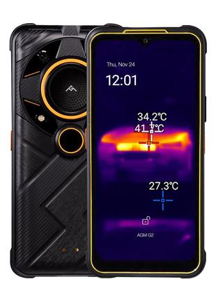 Мобільний телефон смартфон agm g2 pro 8/256gb black night vision тепловізор ip69k екран 6,58'', 2 sim, 7000