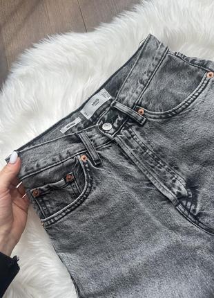 Сірі джинси mango zara havana mid rise jeans8 фото