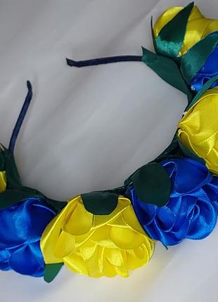 Обруч венок ободок праздничный, ручной работы