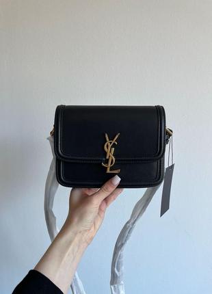 Saint laurent solferino large ysl черная маленькая сумка