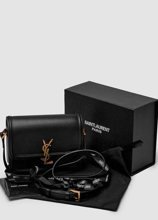 Saint laurent solferino large ysl черная маленькая сумка9 фото