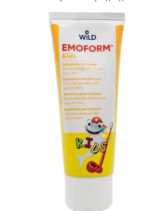 Зубная паста emoform actifluor kids детская 75мл1 фото