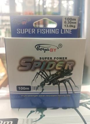 Волосінь (леска) для вудочки spider 100м 0,30мм1 фото