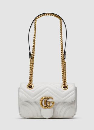 Сумка gucci marmont mini shoulder bag шкіра10 фото