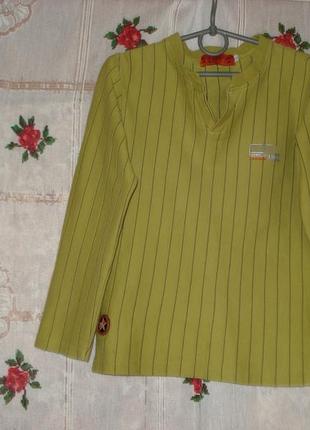 Кофта салатового цвета"kaige"12лет,100%коттон,германия