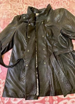 Шкіряна куртка з лазерною обробкою 50-52р.  xxl6 фото