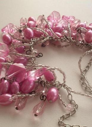 Кольє «сливова карамель» 3