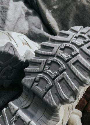Бежеві та сірі кросівки в корейському стилі 36-39/серые кроссовки5 фото