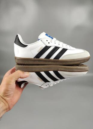 Adidas samba vegan white black