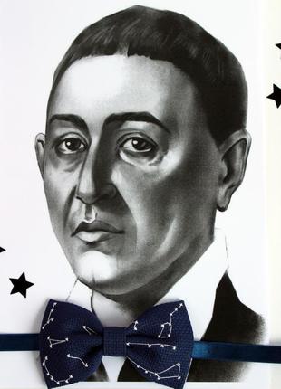 Метелик зорі / крватка метелик із вишитими зірками 6