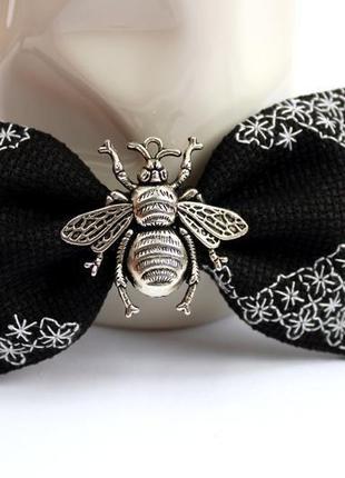 Вишита краватка-метелик "бджола"8 фото