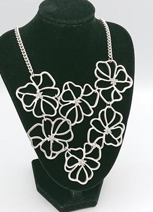 Винтажный колье нагрудник из цветов бренд sweet deluxe