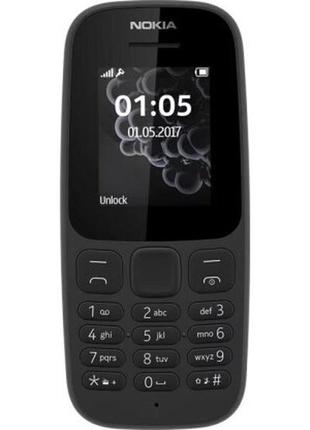 Телефон nokia 105 duos черного цвета