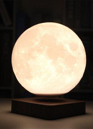 Левітує декоративний світильник, нічник місяць (куля)2 фото