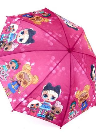 Зонт для девочек полиэстер розовый арт.147-6 flagman (китай)2 фото